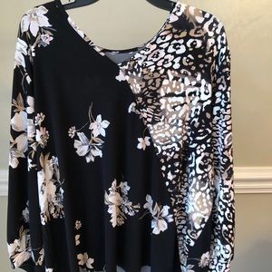 Beautiful Flower/Animal Print Cato Top